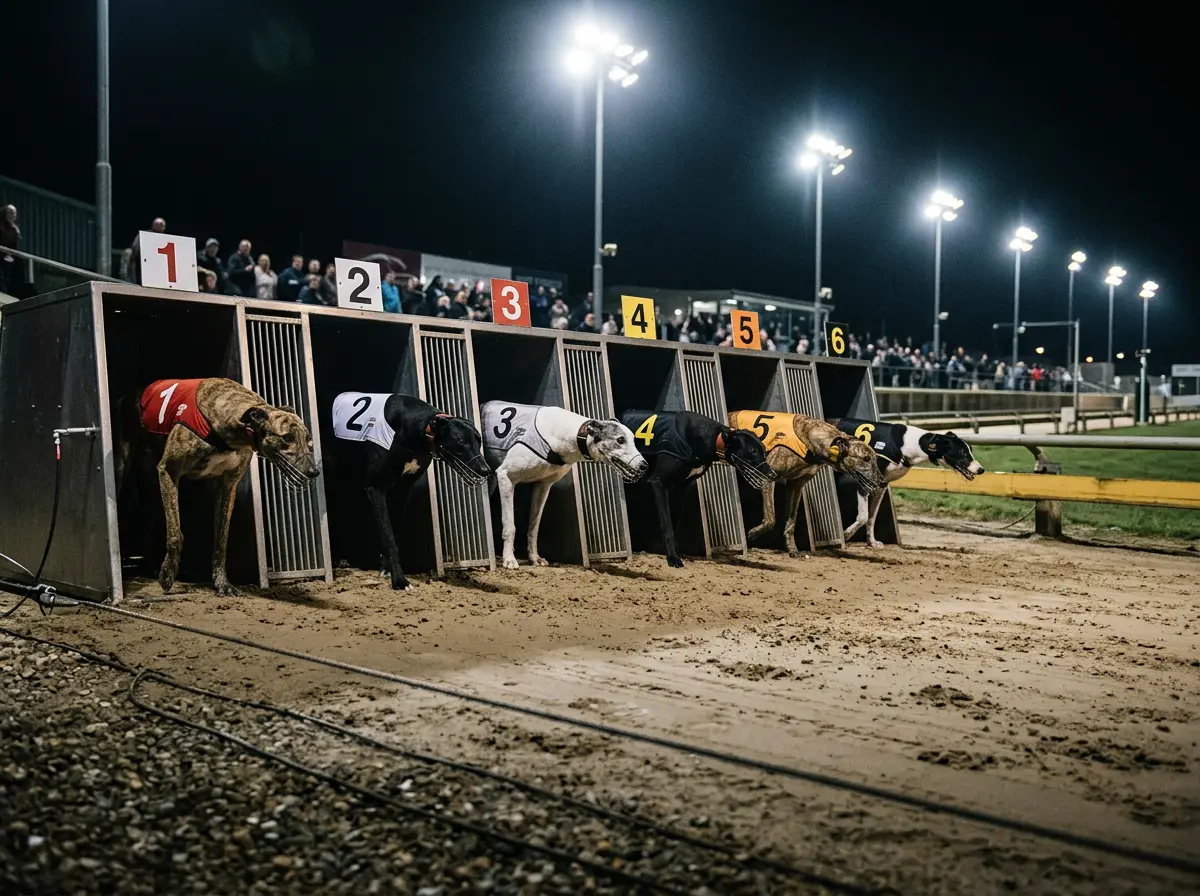 Greyhound forecast and tricast betting combinations diagram for a six-dog race